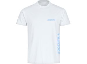 4068859330132 - multifanshop Kinder T-Shirt - Argentina - Brust & Seite - Druck hellblau - Kind 4068859330132 - multifanshop Kinder T-Shirt - Argentina - Brust & Seite - Druck hellblau - Kind