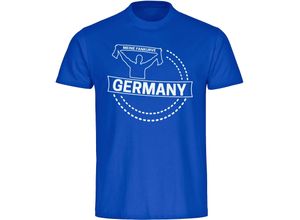 4068859345648 - multifanshop® Herren T-Shirt - Germany - Meine Fankurve - Druck weiß