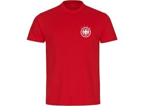 4068859347079 - multifanshop® Herren T-Shirt - Germany - Adler Retro - Druck weiß
