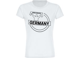 4068859352219 - multifanshop Damen T-Shirt - Germany - Meine Fankurve - Druck schwarz - Frauen