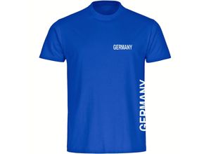 4068859355395 - multifanshop® Kinder T-Shirt - Germany - Brust & Seite - Druck weiß