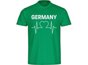 4068859358105 - multifanshop® Kinder T-Shirt - Germany - Herzschlag - Druck weiß 4068859358105 - multifanshop® Kinder T-Shirt - Germany - Herzschlag - Druck weiß