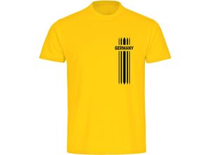 4068859358464 - multifanshop® Kinder T-Shirt - Germany - Streifen - Druck schwarz 4068859358464 - multifanshop® Kinder T-Shirt - Germany - Streifen - Druck schwarz