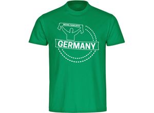 4068859358938 - multifanshop® Kinder T-Shirt - Germany - Meine Fankurve - Druck weiß