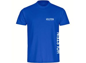 4068859401139 - multifanshop® Kinder T-Shirt - Holstein - Brust & Seite - Druck weiß