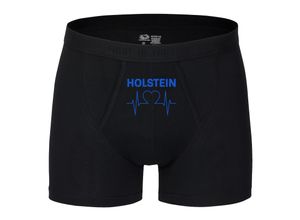 4068859404000 - multifanshop® Herren Boxer Short - Holstein - Herzschlag - Druck blau