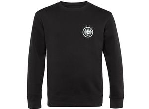 4068859407957 - multifanshop® Sweatshirt - Deutschland - Adler Retro - Druck weiß