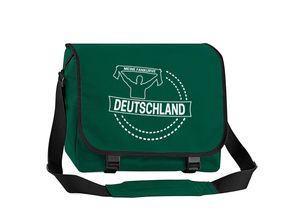 4068859409555 - multifanshop® Messenger Tasche - Deutschland - Meine Fankurve - Druck weiß