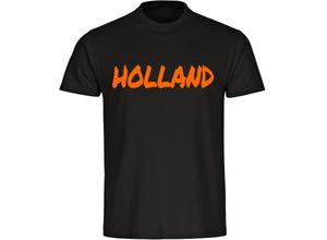 4068859452926 - multifanshop® Kinder T-Shirt - Holland - Textmarker - Druck orange