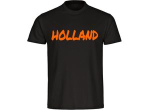 4068859453060 - multifanshop® Kinder T-Shirt - Holland - Textmarker - Druck orange