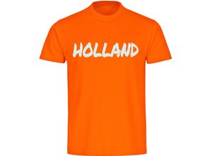 4068859453381 - multifanshop® Herren T-Shirt - Holland - Textmarker - Druck weiß