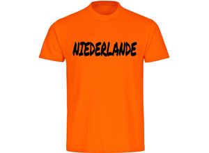 4068859456917 - multifanshop® Herren T-Shirt - Niederlande - Textmarker - Druck schwarz