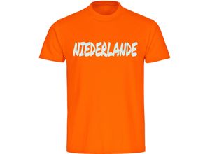 4068859457396 - multifanshop® Herren T-Shirt - Niederlande - Textmarker - Druck weiß