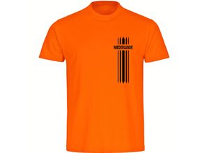 4068859459536 - multifanshop Herren T-Shirt - Niederlande - Streifen - Druck schwarz - Männer