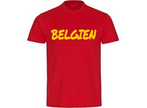 4068859463946 - multifanshop® Kinder T-Shirt - Belgien - Textmarker - Druck gelb