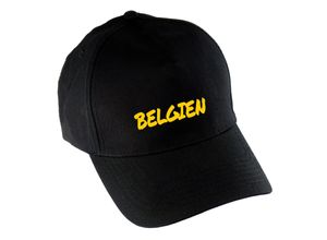 4068859464042 - multifanshop® Baseballcap - Belgien - Textmarker - Druck gelb