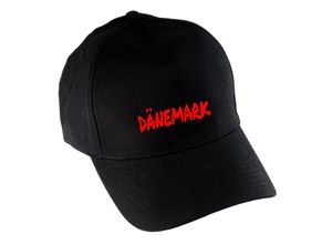 4068859464455 - multifanshop® Baseballcap - Dänemark - Textmarker - Druck rot