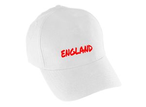 4068859464882 - multifanshop® Baseballcap - England - Textmarker - Druck rot