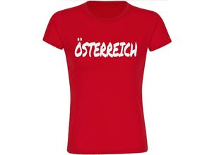 4068859465940 - multifanshop® Damen T-Shirt - Österreich - Textmarker - Druck weiß