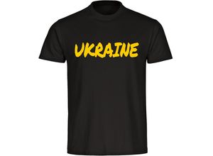 4068859484132 - multifanshop® Kinder T-Shirt - Ukraine - Textmarker - Druck gelb