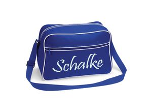 4068859485443 - multifanshop Retrotasche - Schalke - Schriftzug - Druck weiß - Tasche 4068859485443 - multifanshop Retrotasche - Schalke - Schriftzug - Druck weiß - Tasche