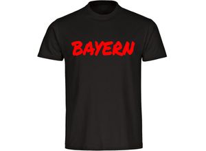 4068859489205 - multifanshop® Kinder T-Shirt - Bayern - Textmarker - Druck rot