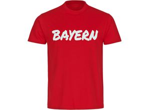 4068859489236 - multifanshop® Kinder T-Shirt - Bayern - Textmarker - Druck weiß