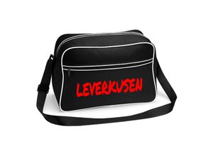 4068859489397 - multifanshop® Retrotasche - Leverkusen - Textmarker - Druck rot