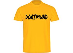 4068859490607 - multifanshop® Herren T-Shirt - Dortmund - Textmarker - Druck schwarz - Männer