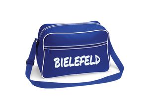 4068859499747 - multifanshop® Retrotasche - Bielefeld - Textmarker - Druck weiß