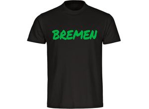 4068859503925 - multifanshop Herren T-Shirt - Bremen - Textmarker - Druck grün - Männer