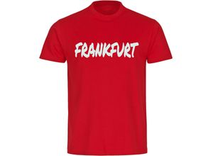 4068859505400 - multifanshop Herren T-Shirt - Frankfurt - Textmarker - Druck weiß - Männer