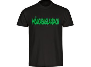 4068859514839 - multifanshop Herren T-Shirt - Mönchengladbach - Textmarker - Druck grün - Männer