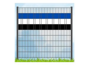 4068864156086 - zaun zu® Sichtschutz Vereinsfarben Blau Weiß Schwarz Volle Streifenbreite GELOCHT 4068864156086 - zaun zu® Sichtschutz Vereinsfarben Blau Weiß Schwarz Volle Streifenbreite GELOCHT
