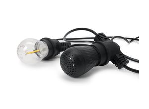 4068947016344 - - LED-Outdoor-Lichterkette mit 2 Bluetooth®-Lautsprechern - schwarz