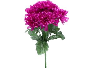 4069055000485 - Spetebo - Chrysanthemen Strauß künstlich 2er Set - fuchsia - Deko Blumenstrauß mit 7 Stielen - Strauß Kunst Päonie Dekorpflanze Kunstblumen Blumen