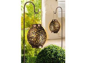 4069055003776 - LED Solar Ampel aus Metall in bronze - 98 x 18 cm - Deko Gartenleuchte in kalt weiß - Garten Dekobeleuchtung Wegeleuchte Beetstecker für Außen 4069055003776 - LED Solar Ampel aus Metall in bronze - 98 x 18 cm - Deko Gartenleuchte in kalt weiß - Garten Dekobeleuchtung Wegeleuchte Beetstecker für Außen
