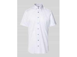 4069089008297 - Slim Fit Businesshemd mit Allover-Muster Modell NEW YORK