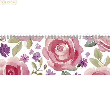 4069095000407 - Tischquerkalender 114 Style 297x105cm 1 Woche 2 Seiten Rosen 4069095000407 - Tischquerkalender 114 Style 297x105cm 1 Woche 2 Seiten Rosen