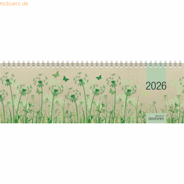 4069095000513 - Tischquerkalender Graspapier 32x105cm 1 Woche 2 Seiten 2026 4069095000513 - Tischquerkalender Graspapier 32x105cm 1 Woche 2 Seiten 2026