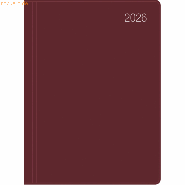 4069095000896 - Taschenkalender 610 102x142cm 1 Tag 1 Seite bordeaux 2026