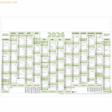 4069095001565 - 80 x Plakatkalender 919 88x63cm 14 Monate 2026
