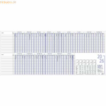 4069095001817 - Urlaubsplaner 993 100x42cm 15 Monate 2026 4069095001817 - Urlaubsplaner 993 100x42cm 15 Monate 2026