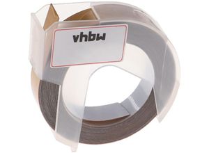 4069099513217 - vhbw 1x 3D Prägeband-Schriftband-Kassette kompatibel mit Dymo Omega Home S0717930 Etiketten-Drucker 3m x 9mm Weiß auf Gold