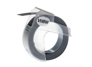 4069099513422 - vhbw 1x 3D Prägeband-Schriftband-Kassette Ersatz für Dymo 0898110 S0898110 520104 für Etiketten-Drucker 3m x 9mm Weiß auf Silber