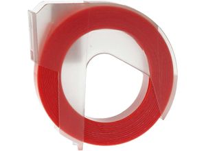 4069099513521 - 1x Schriftband-Kassette kompatibel mit Typo Clic Etiketten-Drucker 3m x 9mm Weiß auf Neon-Orange - Vhbw