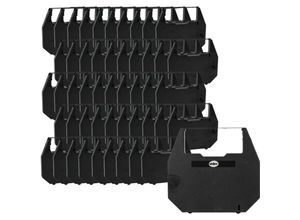 4069099524855 - Vhbw - 50x Farbband Schriftband kompatibel mit Sears 53034 53108 53041 53035 53041-550 53045 53043 Nadeldrucker Bondrucker - Schwarz