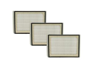 4069099528785 - 3x Staubsaugerfilter kompatibel mit Bosch BBS8341GB 01 BBS8300 01 BBS8341GB 04 Staubsauger - hepa Abluft-Filter Schwarz Grau Weiß - Vhbw