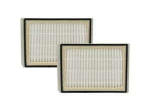 4069099529072 - 2x Staubsaugerfilter kompatibel mit Bosch bsa 2453 06 bsa 2453 05 bsa 2322 05 Staubsauger - hepa Abluft-Filter Schwarz Grau Weiß - Vhbw