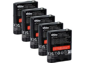 4069099534793 - 5x Akku Ersatz für Motorola NNTN4385 PMNN4477 NNTN4384 PMNN4477A PMNN4477AR für Funkgerät Walkie Talkie (1500 mAh 36 v NiMH) - Vhbw